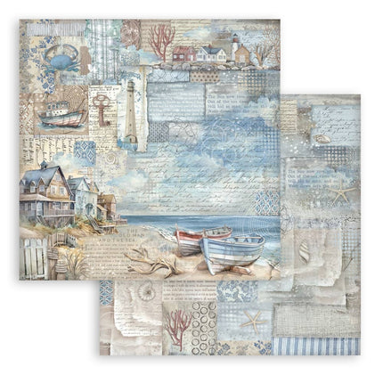 Paperpad Silent Sea - 20,3x20,3 cm - 10 vellen
