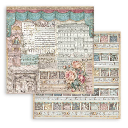 Bloc de papiers Venice City of Art - 20,3x20,3 cm - 10 feuilles