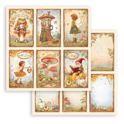 Paperpad Whispering woods - 20,3x20,3 cm - 10 vellen