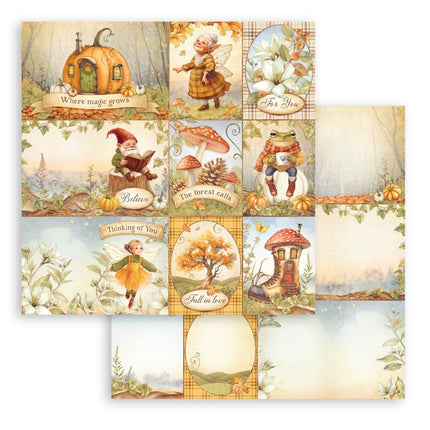 Paperpad Whispering woods - 20,3x20,3 cm - 10 vellen