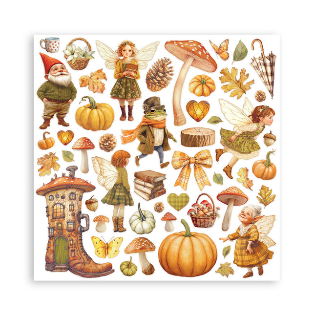 Paperpad Whispering woods - 20,3x20,3 cm - 10 vellen