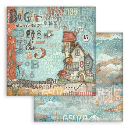 Bloc de papiers Furry Friends - 20,3x20,3 cm - 10 feuilles
