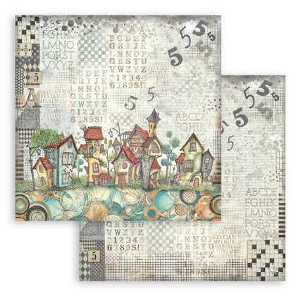 Bloc de papiers Furry Friends - 20,3x20,3 cm - 10 feuilles