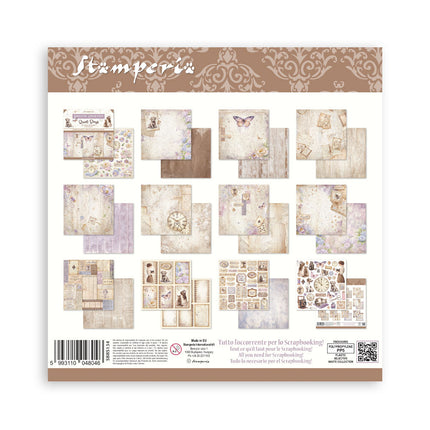 Bloc de papiers Quiet Days - 20,3x20,3 cm - 10 feuilles