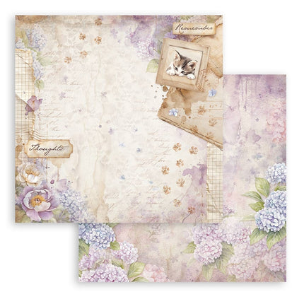 Bloc de papiers Quiet Days - 20,3x20,3 cm - 10 feuilles