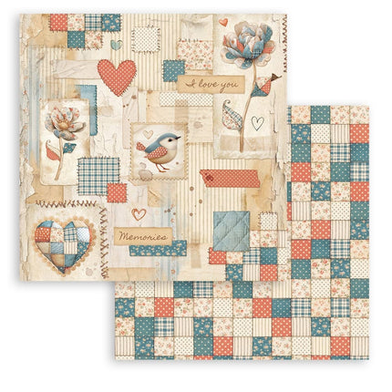 Petit bloc de scrapbooking 10 feuilles cm 20,3X20,3 (8"X8") - Famille