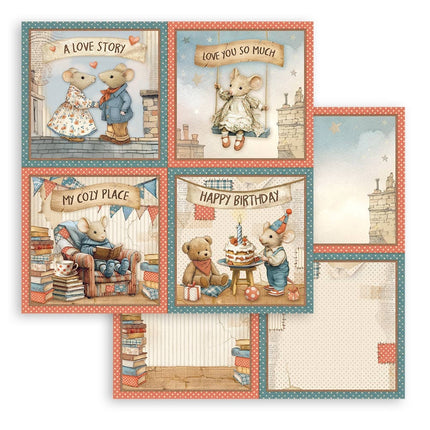 Petit bloc de scrapbooking 10 feuilles cm 20,3X20,3 (8"X8") - Famille