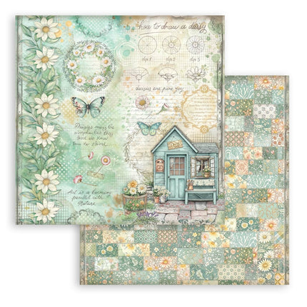 Scrapbooking Small Pad 10 sheets cm 20,3X20,3 (8"X8") - Daisy Art