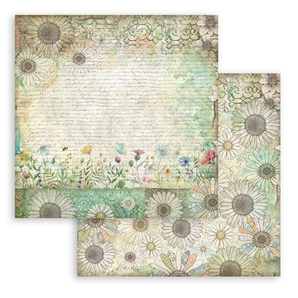 Scrapbooking Small Pad 10 sheets cm 20,3X20,3 (8"X8") - Daisy Art