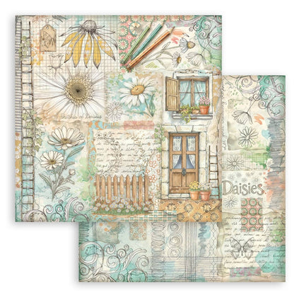 Scrapbooking Small Pad 10 sheets cm 20,3X20,3 (8"X8") - Daisy Art