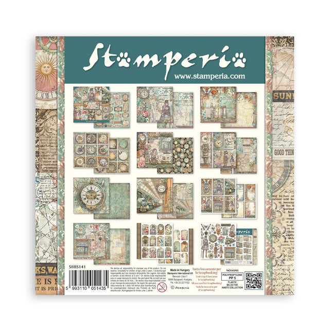 Bloc de papier imprimé pour scrapbooking et loisirs créatifs, 10 feuilles, 20,3X20,3 cm (8"X8") - Gardens of Time