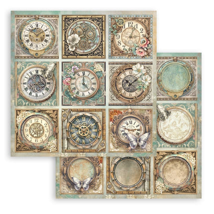 Scrapbooking Printed Pad for Art and Craft 10 sheets cm 20,3X20,3 (8"X8") - Gardens of Time