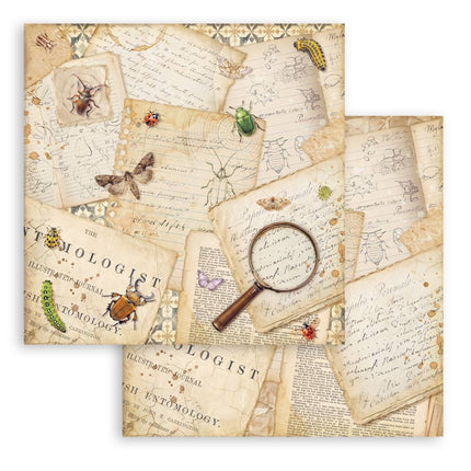 Scrapbooking Printed Pad for Art and Craft 10 sheets cm 20,3X20,3 (8"X8") - All Around