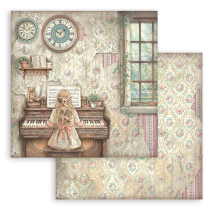 Bloc imprimé de scrapbooking pour loisirs créatifs 10 feuilles cm 20,3X20,3 (8"X8") - Symphony