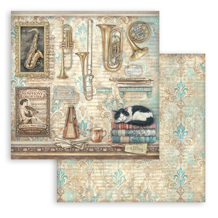 Bloc imprimé de scrapbooking pour loisirs créatifs 10 feuilles cm 20,3X20,3 (8"X8") - Symphony