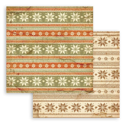 Scrapbooking Printed Pad for Art and Craft 10 sheets cm 20,3X20,3 (8"X8") Backgrounds - Silent Night