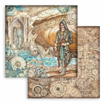 Bloc de papiers Sir Vagabond in Fantasy World - 20,3x20,3 cm - 10 feuilles