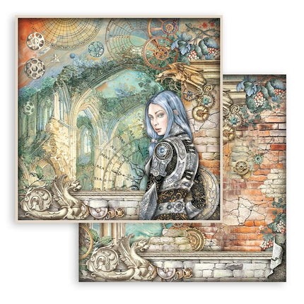 Bloc de papiers Sir Vagabond in Fantasy World - 20,3x20,3 cm - 10 feuilles