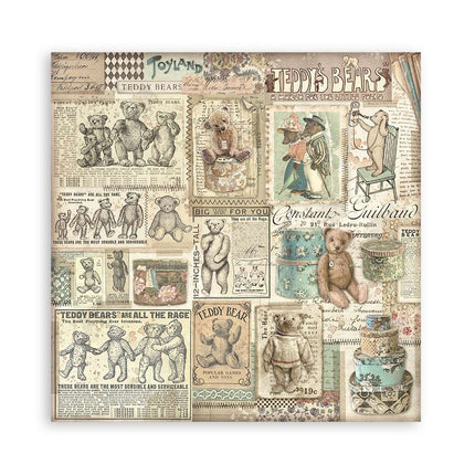 Paperpad Brocante Antiques Enkelzijdig - 20,3x20,3 cm - 22 vellen
