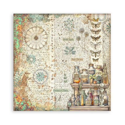 Bloc de papiers Fortune simple face - 20,3x20,3 cm - 22 feuilles
