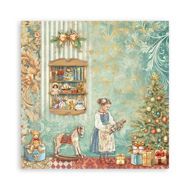 Bloc de papiers The Nutcracker recto - 20,3x20,3 cm - 22 feuilles