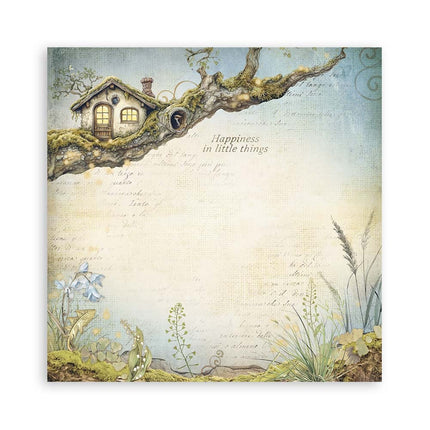 Bloc de papiers Hidden Grove recto seul - 20,3x20,3 cm - 22 feuilles