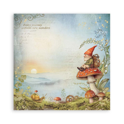 Bloc de papiers Hidden Grove recto seul - 20,3x20,3 cm - 22 feuilles