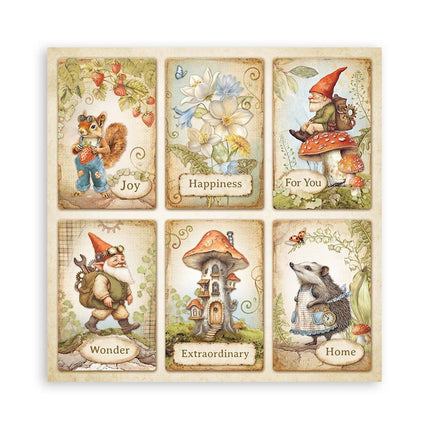 Bloc de papiers Hidden Grove recto seul - 20,3x20,3 cm - 22 feuilles