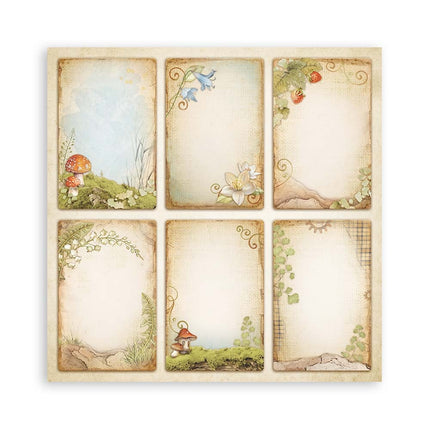 Bloc de papiers Hidden Grove recto seul - 20,3x20,3 cm - 22 feuilles