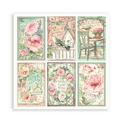 Paperpad House of Roses Enkelzijdig - 20,3x20,3 cm - 22 vellen