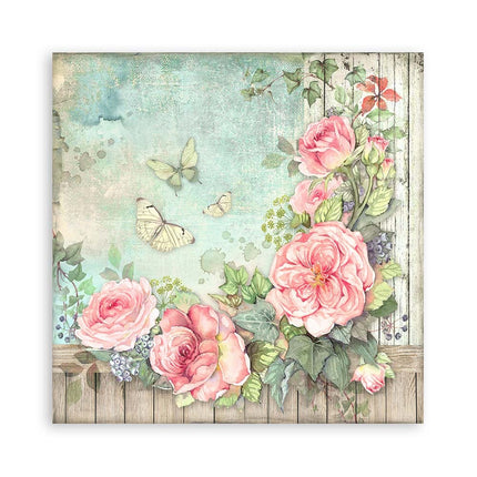 Paperpad House of Roses Enkelzijdig - 20,3x20,3 cm - 22 vellen