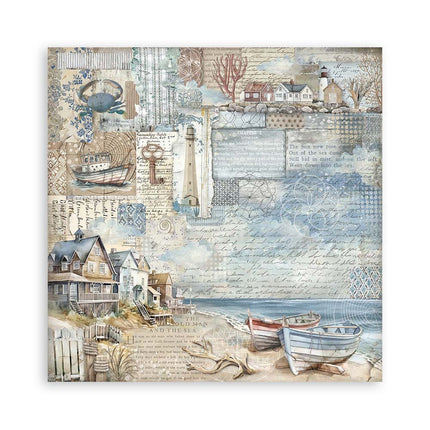 Paperpad Silent Sea Enkelzijdig - 20,3x20,3 cm - 22 vellen