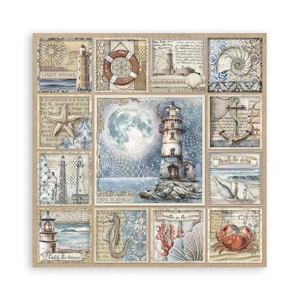 Paperpad Silent Sea Enkelzijdig - 20,3x20,3 cm - 22 vellen