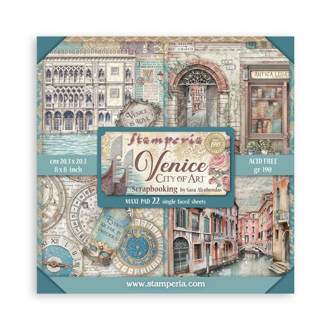 Paperpad Venice City of Art Enkelzijdig - 20,3x20,3 cm - 22 vellen