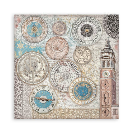 Bloc de papiers Venice City of Art simple face - 20,3x20,3 cm - 22 feuilles