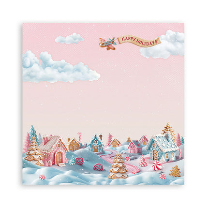 Paperpad Candy Christmas Enkelzijdig - 20,3x20,3 cm - 22 vellen