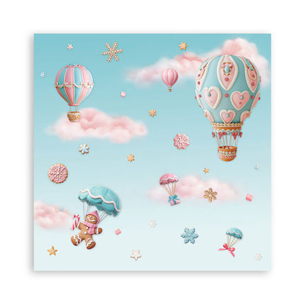 Paperpad Candy Christmas Enkelzijdig - 20,3x20,3 cm - 22 vellen