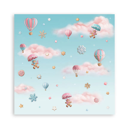 Paperpad Candy Christmas Enkelzijdig - 20,3x20,3 cm - 22 vellen