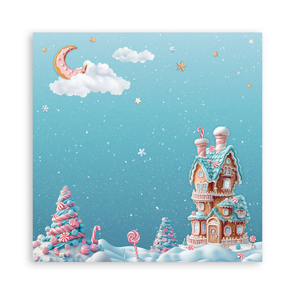 Paperpad Candy Christmas Enkelzijdig - 20,3x20,3 cm - 22 vellen