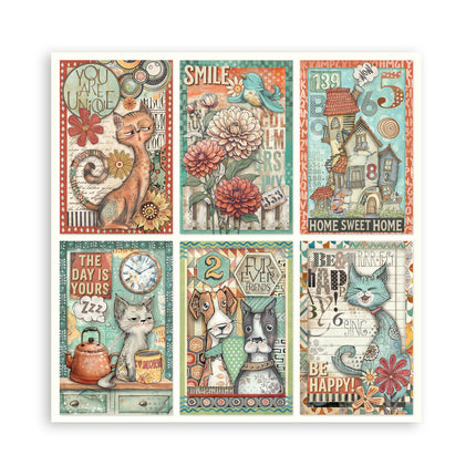 Paperpad Furry Friends Enkelzijdig - 20,3x20,3 cm - 22 vellen