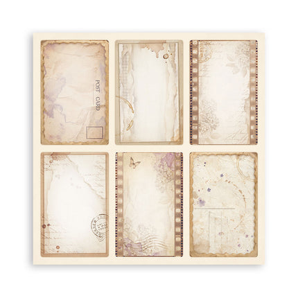 Bloc de papiers Quiet Days recto seul - 20,3x20,3 cm - 22 feuilles