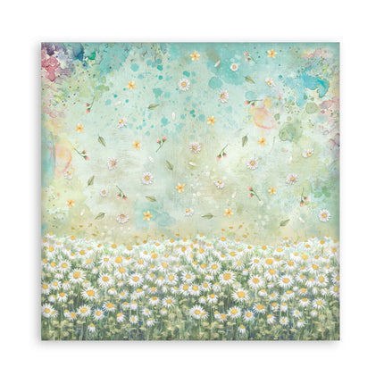 Bloc de scrapbooking 22 feuilles cm 20,3X20,3 (8"X8") recto simple Daisy Art