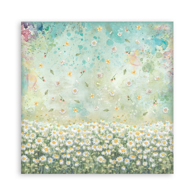 Bloc de scrapbooking 22 feuilles cm 20,3X20,3 (8"X8") recto simple Daisy Art