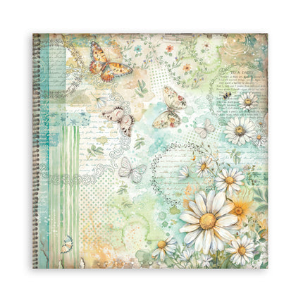 Bloc de scrapbooking 22 feuilles cm 20,3X20,3 (8"X8") recto simple Daisy Art