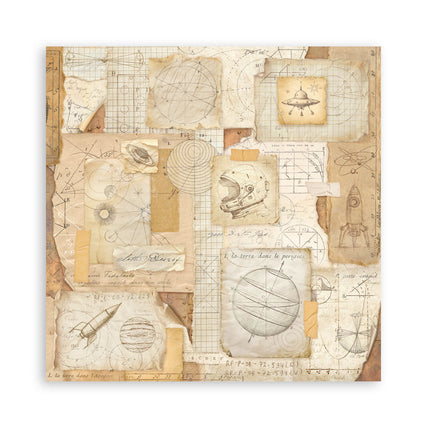Bloc de scrapbooking 22 feuilles cm 20,3X20,3 (8"X8") recto simple A new Beginning