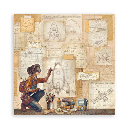 Bloc de scrapbooking 22 feuilles cm 20,3X20,3 (8"X8") recto simple A new Beginning