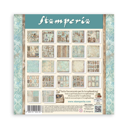 Bloc imprimé de scrapbooking pour loisirs créatifs 22 feuilles cm 20,3X20,3 (8"X8") Recto simple Symphony