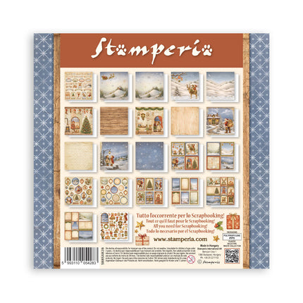 Bloc de papier imprimé pour scrapbooking et loisirs créatifs, 22 feuilles, cm 20,3X20,3 (8"X8"), recto simple, Silent Night