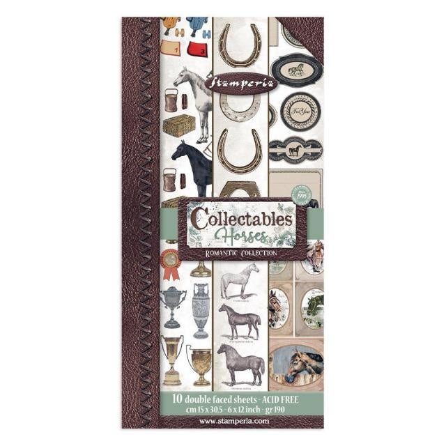 Collectables 10 feuilles - 15x30,5 (6”x12”) - Chevaux romantiques