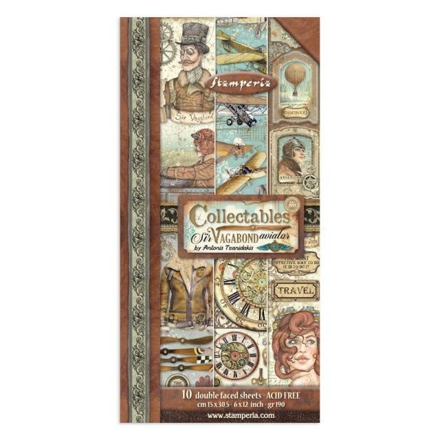 Collectables 10 feuilles cm 15x30,5 (6”x12”) - Sir Vagabond Aviator